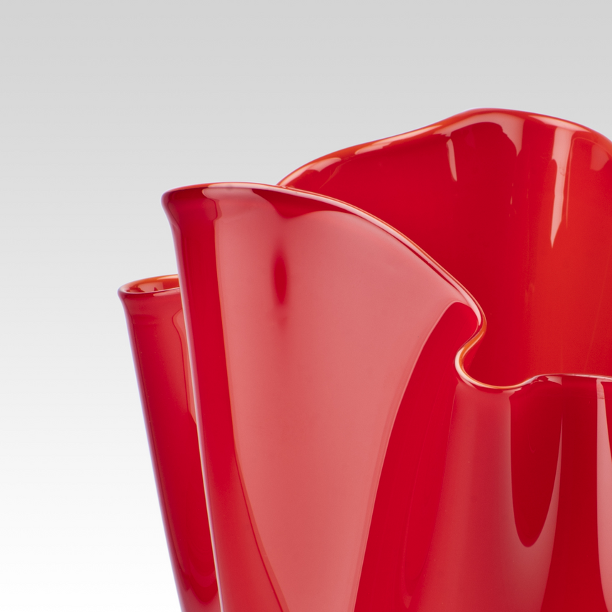 Wrinkled Glass Vase | Venini Fazzoletto | Italianfurniture.com