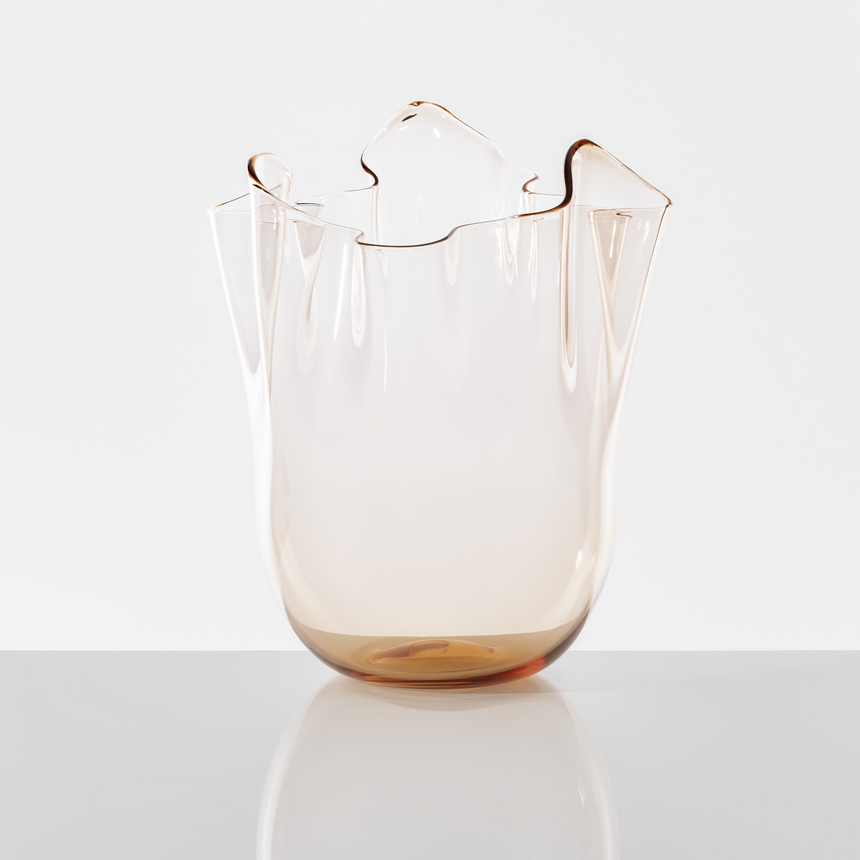 Wrinkled Glass Vase | Venini Fazzoletto | Italianfurniture.com