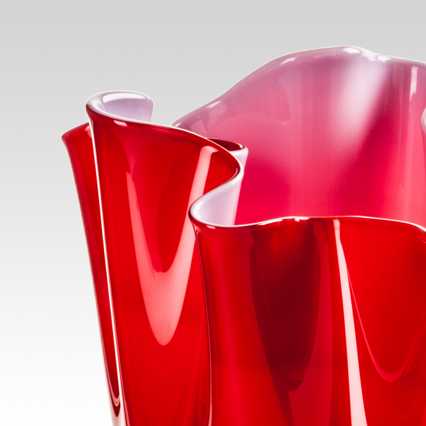 Wrinkled Glass Vase | Venini Fazzoletto | Italianfurniture.com