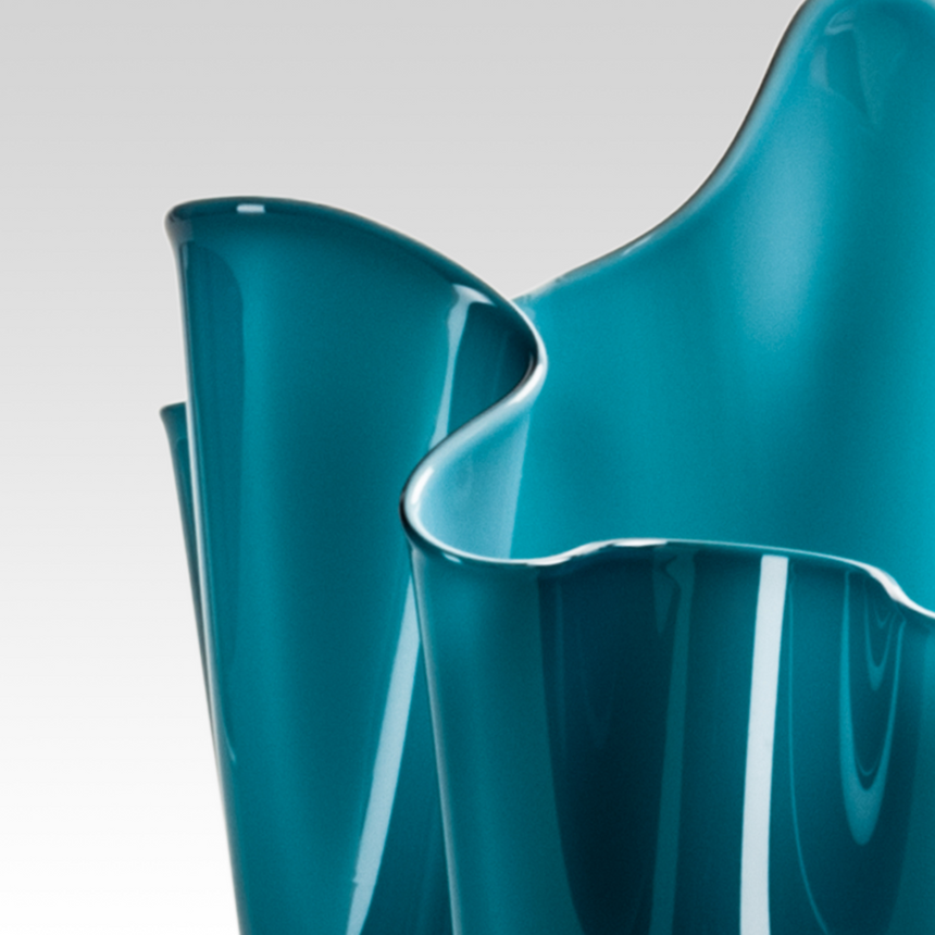 Wrinkled Glass Vase | Venini Fazzoletto | Italianfurniture.com