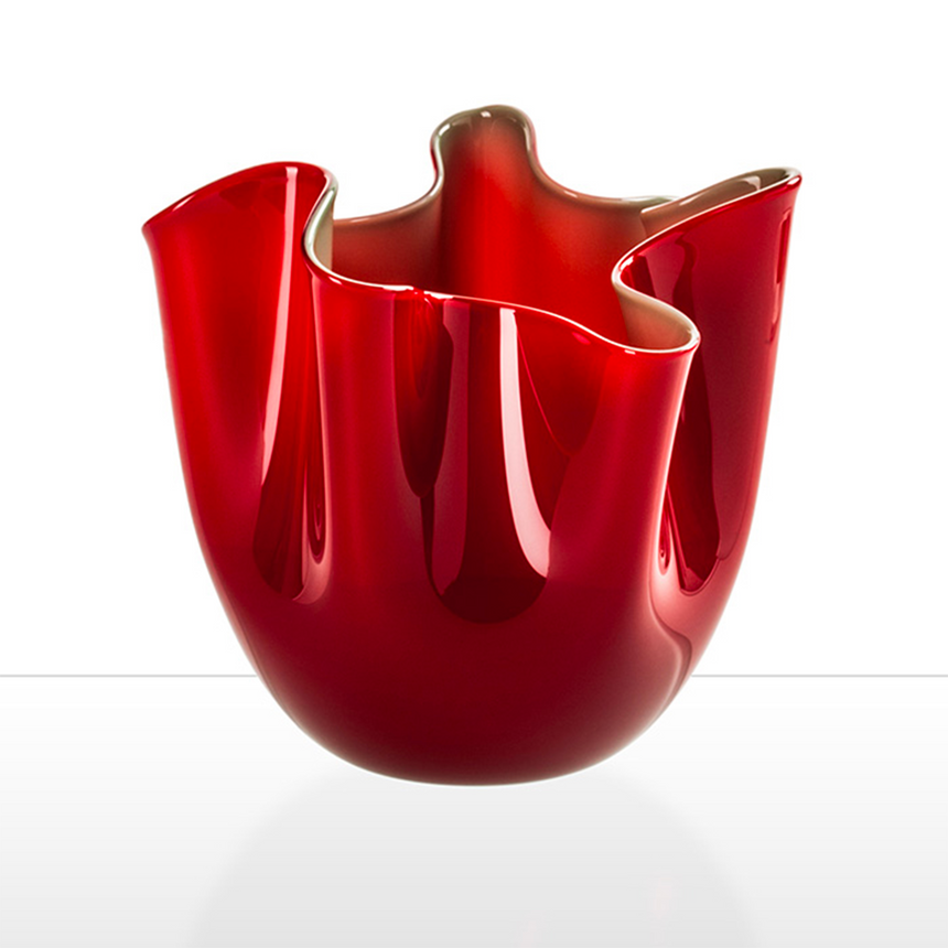 Wrinkled Glass Vase | Venini Fazzoletto | Italianfurniture.com