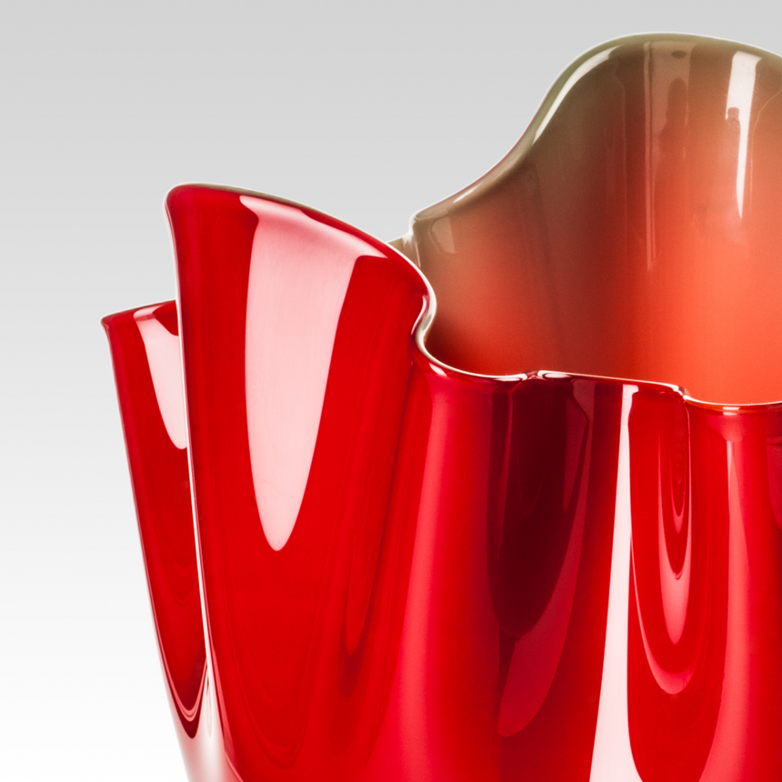 Wrinkled Glass Vase | Venini Fazzoletto | Italianfurniture.com