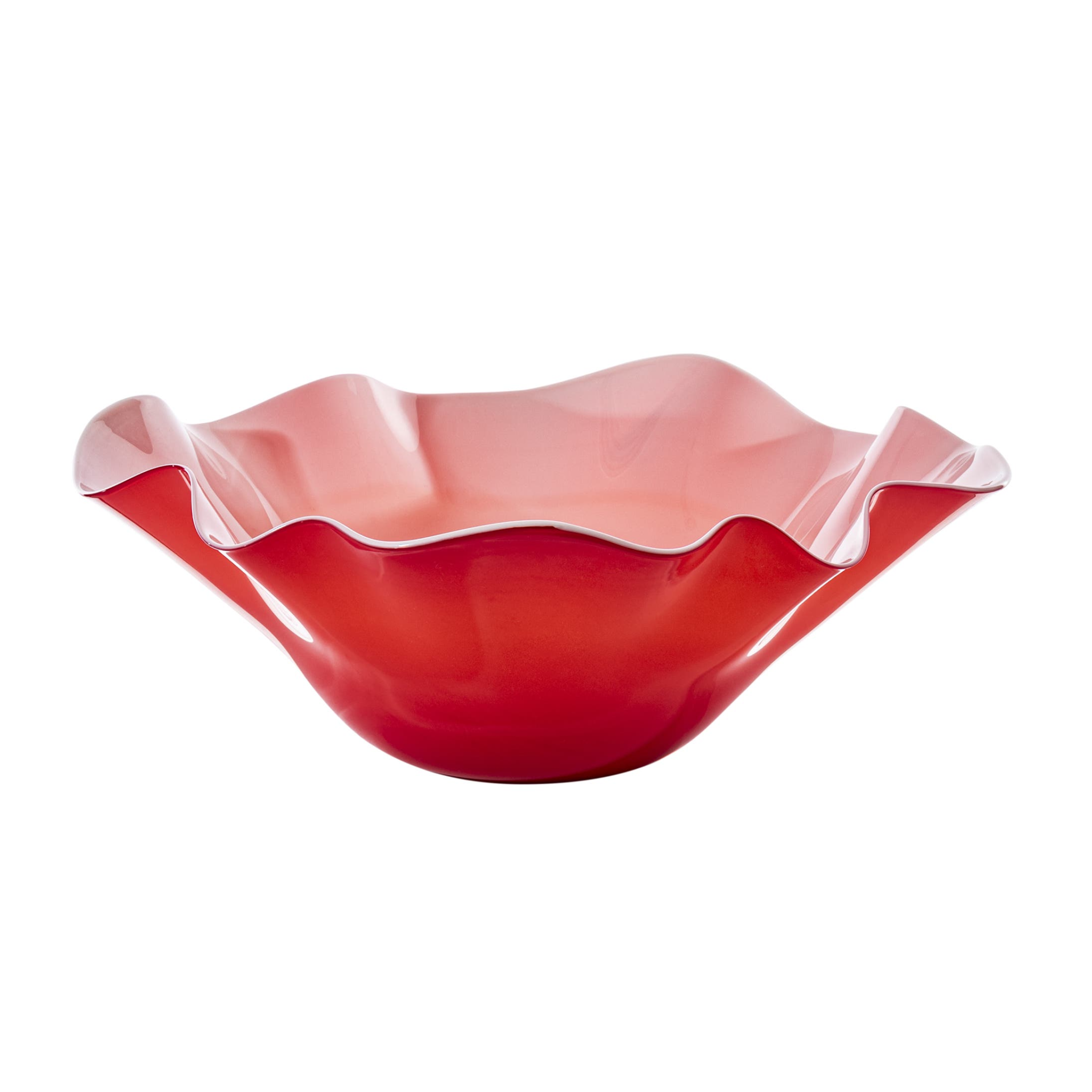 Red Glass Bowl | Venini Narciso | Italian Furniture