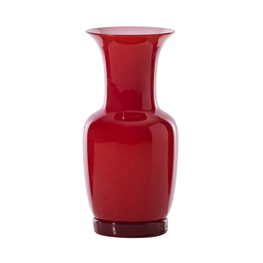 Flared Neck Glass Vase | Venini Opalino | Italianfurniture.com