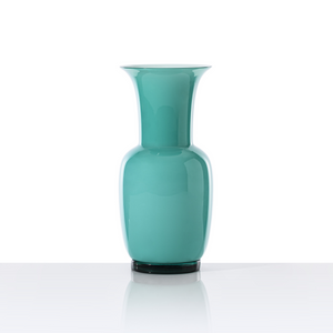 Flared Neck Glass Vase | Venini Opalino | Italianfurniture.com