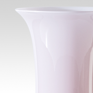 Flared Neck Glass Vase | Venini Opalino | Italianfurniture.com