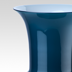 Flared Neck Glass Vase | Venini Opalino | Italianfurniture.com