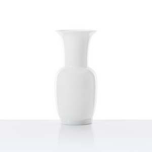 Flared Neck Glass Vase | Venini Opalino | Italianfurniture.com