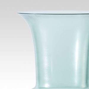 Flared Neck Glass Vase | Venini Opalino | Italianfurniture.com