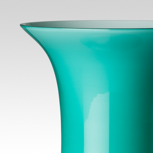 Flared Neck Glass Vase | Venini Opalino | Italianfurniture.com