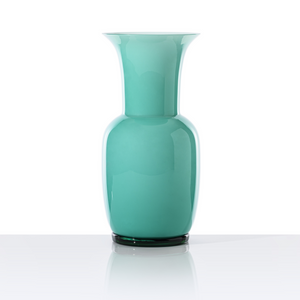 Flared Neck Glass Vase | Venini Opalino | Italianfurniture.com