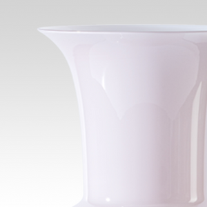 Flared Neck Glass Vase | Venini Opalino | Italianfurniture.com