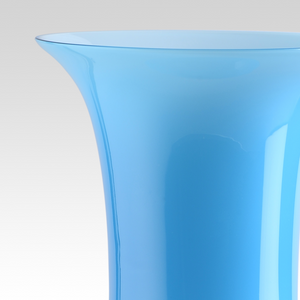 Flared Neck Glass Vase | Venini Opalino | Italianfurniture.com