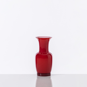 Flared Neck Glass Vase | Venini Opalino | Italianfurniture.com