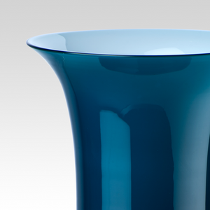 Flared Neck Glass Vase | Venini Opalino | Italianfurniture.com