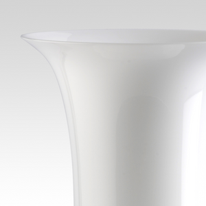 Flared Neck Glass Vase | Venini Opalino | Italianfurniture.com