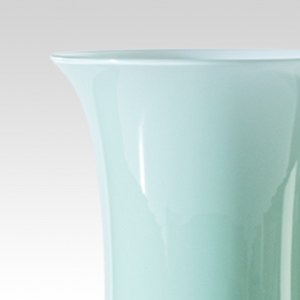 Flared Neck Glass Vase | Venini Opalino | Italianfurniture.com