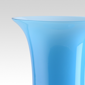 Flared Neck Glass Vase | Venini Opalino | Italianfurniture.com