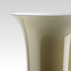 Flared Neck Glass Vase | Venini Opalino | Italianfurniture.com