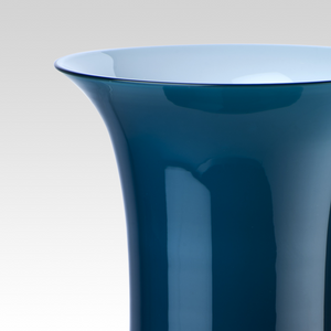 Flared Neck Glass Vase | Venini Opalino | Italianfurniture.com