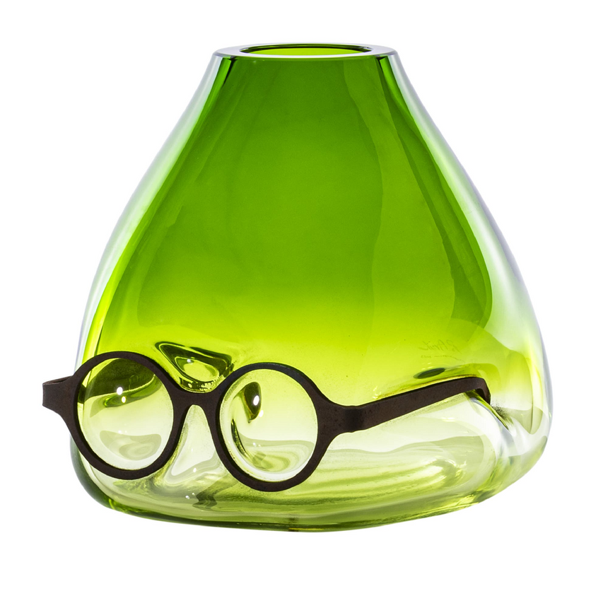 Bespectacled Glass Bud Vase | Venini Where Are My Glasses? | Italianfurniture.com