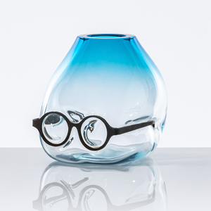 Bespectacled Glass Bud Vase | Venini Where Are My Glasses? | Italianfurniture.com