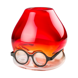 Bespectacled Glass Bud Vase | Venini Where Are My Glasses? | Italianfurniture.com