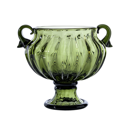 Green Glass Urn Vase | Venini Spring Renaissance | Italianfurniture.com