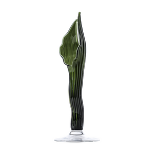 Green Glass Lanceolate Vase | Venini Chrysalis | Italianfurniture.com