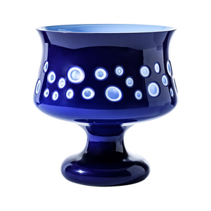 Blue Glass Chalice Vase | Venini Inked | Italianfurniture.com