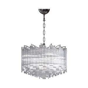 Crystal Sheets Hanging Lamp | Venini Nastri | Italianfurniture.com