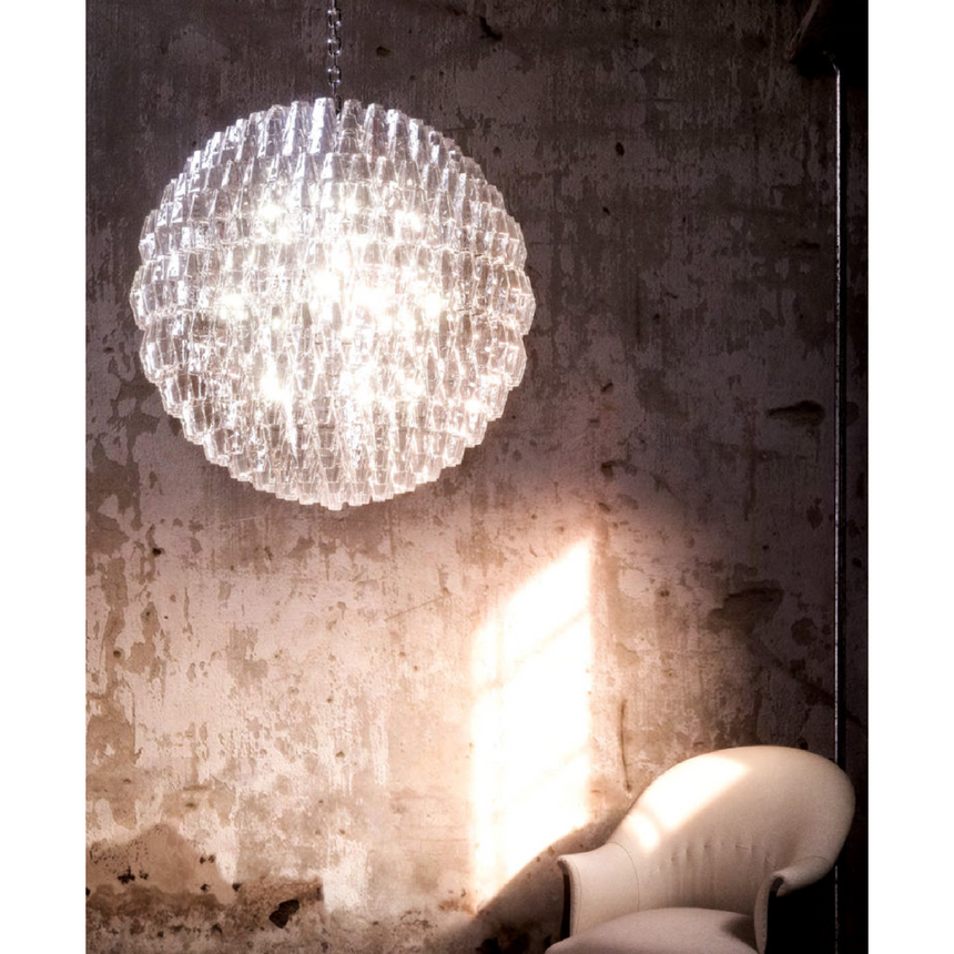 Crystal Sphere Chandelier | Venini Poliedri | Italianfurniture.com