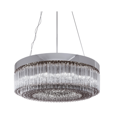 Crystal Rods Circular Chandelier | Venini Trilobi | Italianfurniture.com