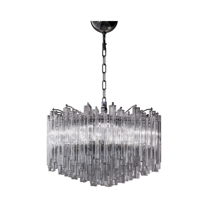 Crystal Rods Hanging Lamp | Venini Trilobi | Italianfurniture.com