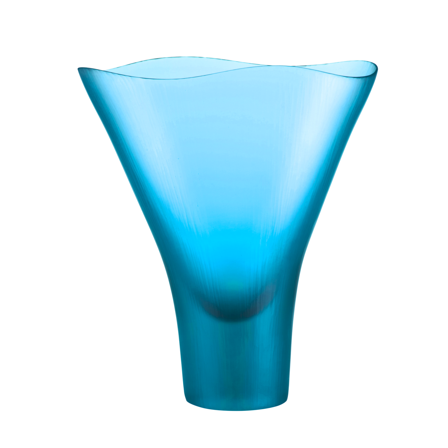 Wavy-Edged Glass Vase | Venini Battuti