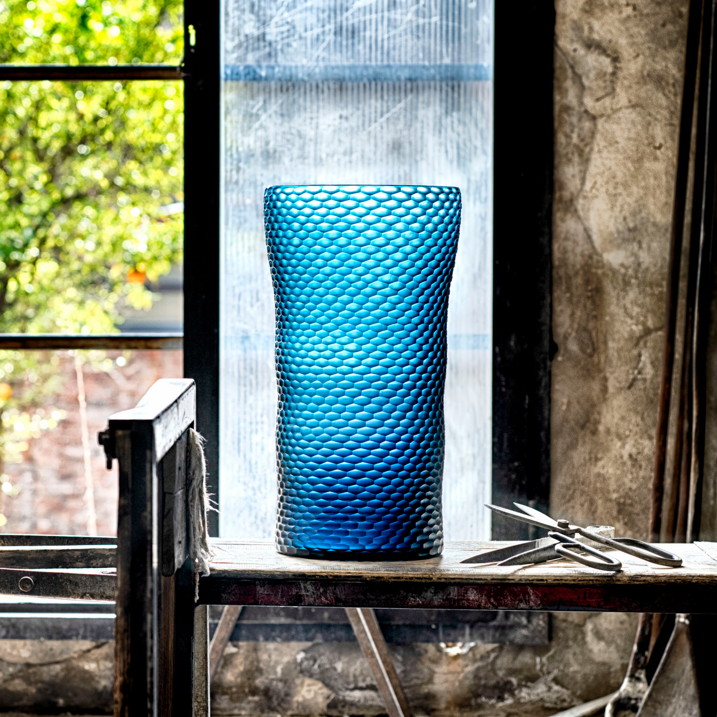 Hexagonal Patterned Glass | Venini Battuto Nido D'Ape | Italianfurniture.com