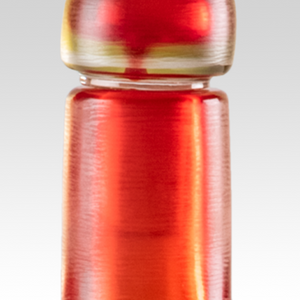 Red Engraved Glass Bottle | Venini Bottiglia Incisa