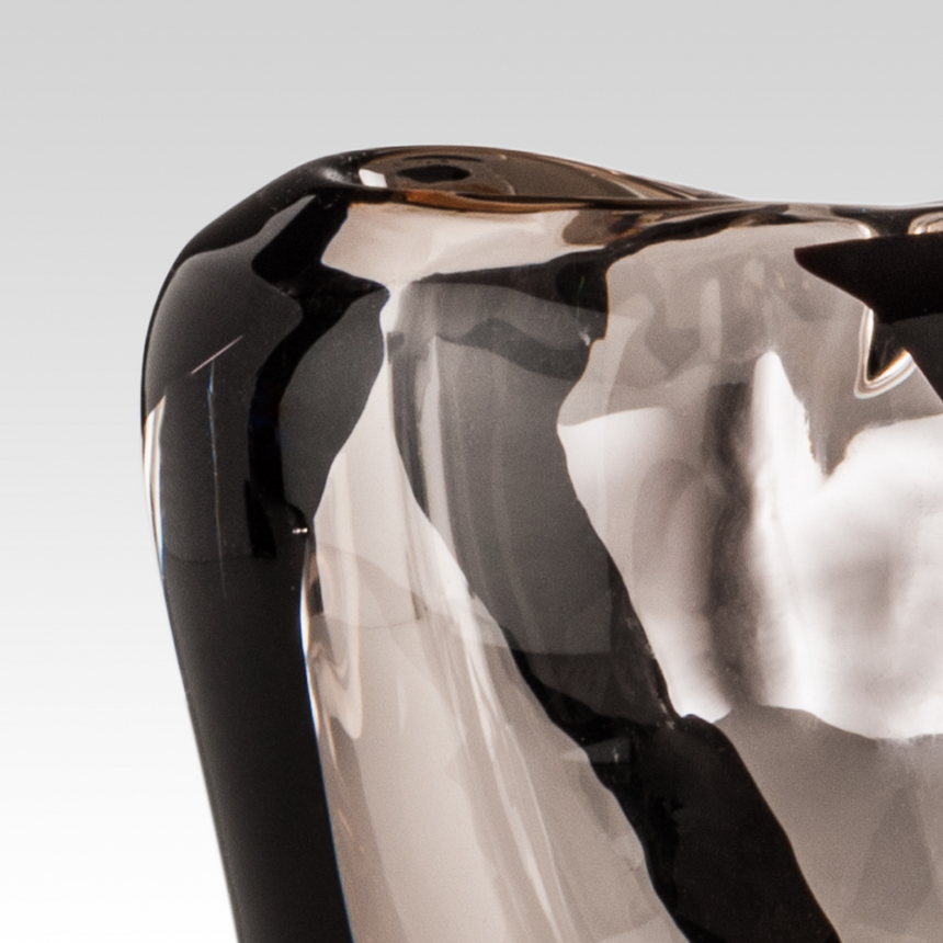 Black Swirl Glass Vase | Venini Black Belt | Italianfurniture.com