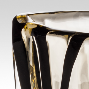 Black Accent Glass Vase | Venini Black Belt | Italianfurniture.com