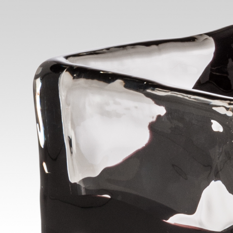 Black Swirl Square Vase | Venini Black Belt | Italianfurniture.com