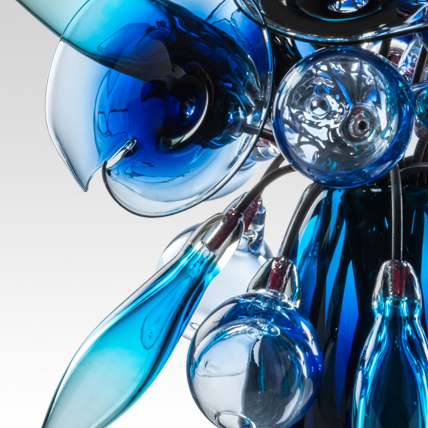 Floral Glass Vase Sculpture | Venini Fuochi Boreali | Italianfurniture.com