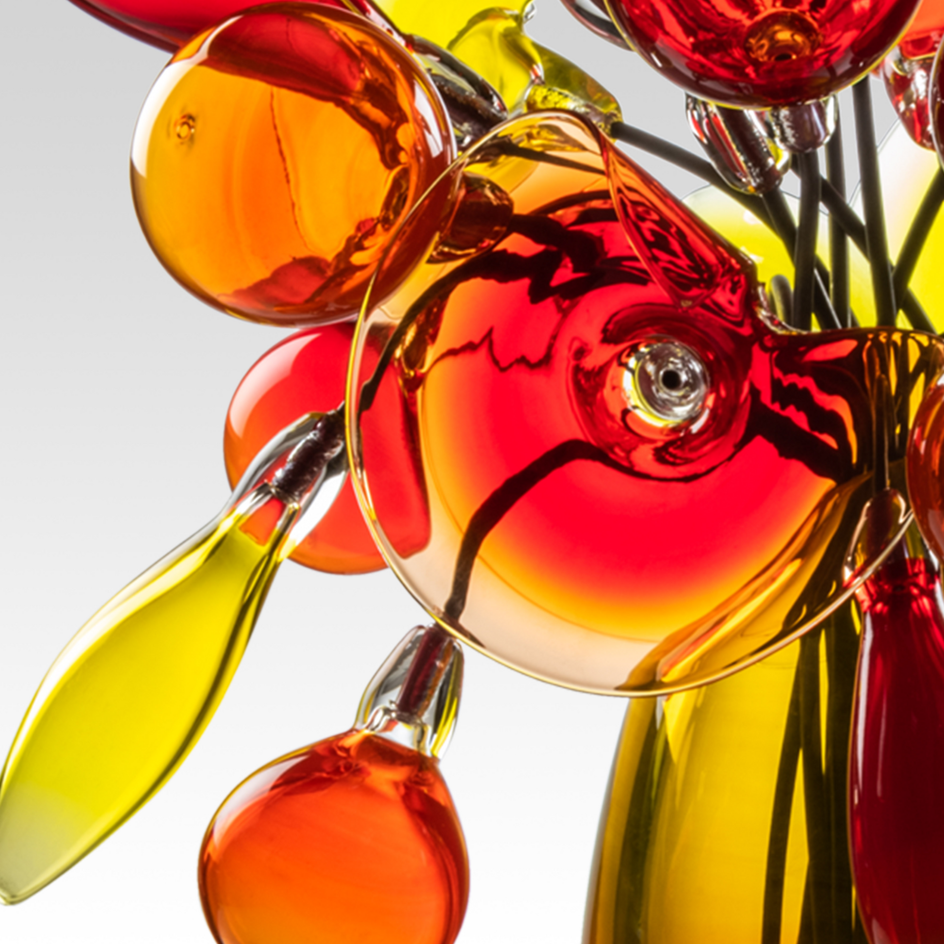 Floral Glass Vase Sculpture | Venini Fuochi Boreali | Italianfurniture.com