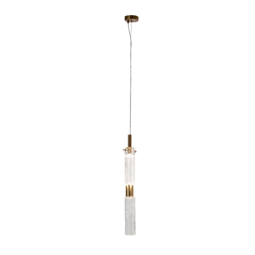 Cylindrical Glass Pendant Lamp | Villari Drum