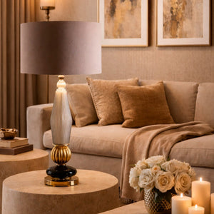 Black & Gold Table Lamp | Villari Cary