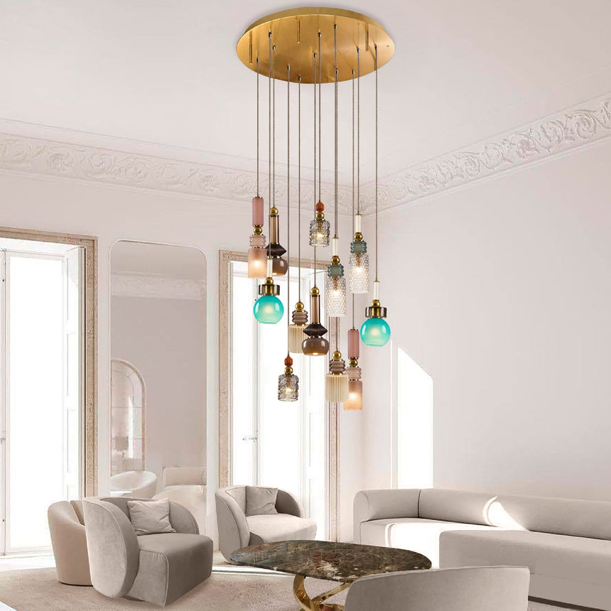 Orange Detail Pendant Lamp | Villari Lolite Clotilde