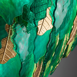 Leaf-Shaped 12-Light Chandelier | Villari Kelly