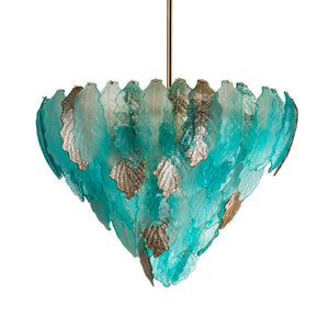 Leaf-Shaped 12-Light Chandelier | Villari Kelly