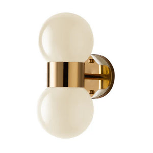 Double Glass Sphere Wall Lamp | Villari Lady V