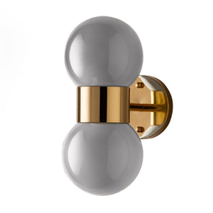 Double Glass Sphere Wall Lamp | Villari Lady V