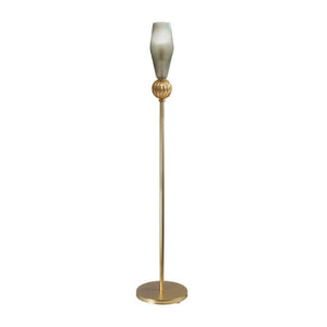 Gray Glass Gold Floor Lamp | Villari Angelica